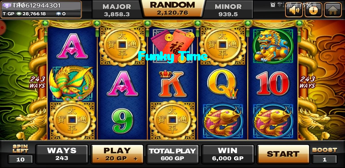 Funky Time casino presented on mobile device in Pakistan with slots and live games